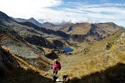 43 Vista dalla Bocchetta dei lupi sul lago di Porcile di mezzo 